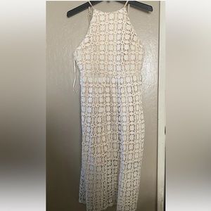 NEW Romeo and Juliet Ivory Halter Laced Dress